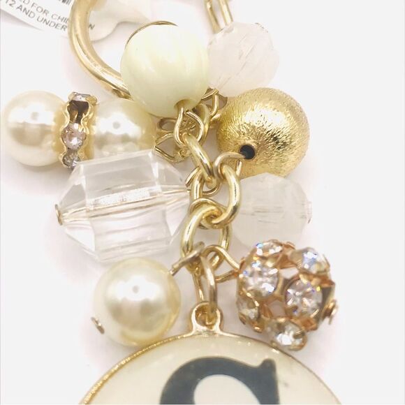 Gold Chic Initial S Keychain Car Accessory - Picture 2 of 6